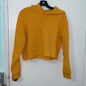 Cropped Yellow Hoodie